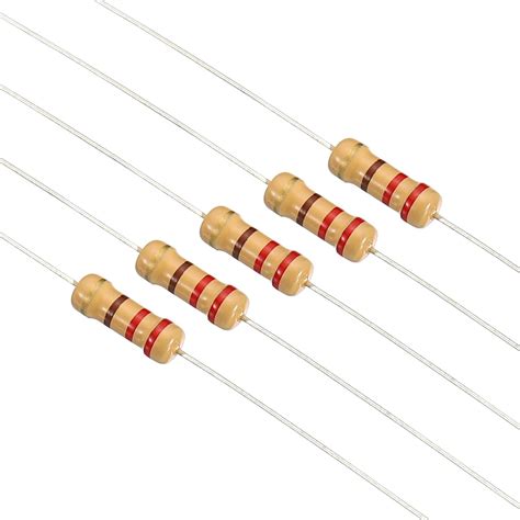 PATIKIL 1 2W Resistors Kit 1000 Pack 100 Values Carbon Film Resistors