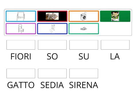 COLLEGA LE IMMAGINI ALLE Parole Match Up