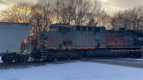 Kcs Grey Ghost Mid Dpu On A Westbound Manifest Passes A Local In