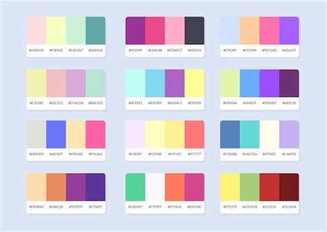 Muestras Del Catálogo De La Paleta De Colores Pantone En Rgb