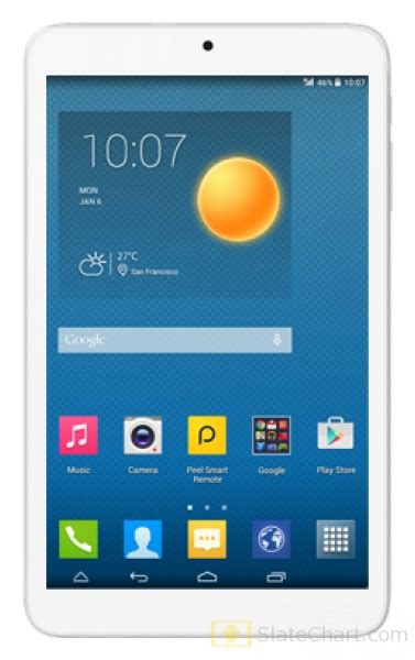 Alcatel OneTouch Pixi 3 8 3G (2015) review and specifications - SlateChart.com