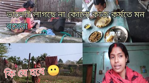 আর ভালো লাগছেনা। ঘরের কারো শরীর ভালো না থাকলে কাজ কর্মতে মন বসে না