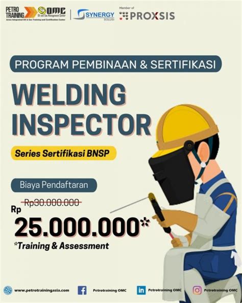 Sertifikasi Welding Inspector Bnsp Petro Training Asia