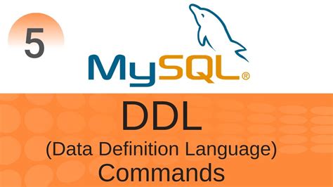 SQL Tutorial 5 DDL Data Definition Language Commands YouTube