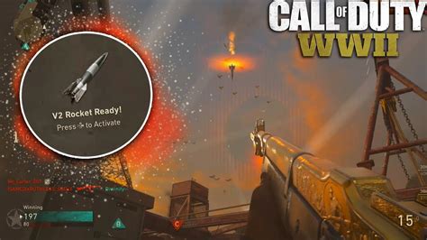 Cod Ww2 V2 Rocket Nuke Killstreak Gameplay Call Of Duty World War 2 Secret 25 Killstreak