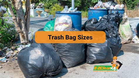 Trash Bag Sizes: For Better Waste Management 🗑️- EZ CleanUp