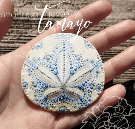 Hand Painted Sand Dollar Beach Art Ocean Art Sand Dollar Etsy