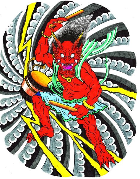 Raijin Tattoo Design By Thinkforyouself On Deviantart