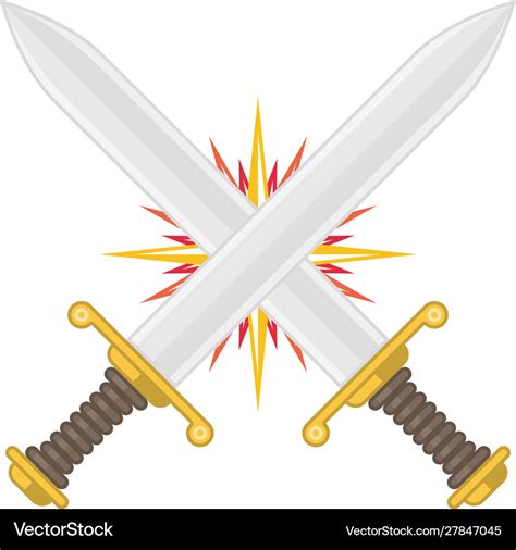 Crossed Sword Vector