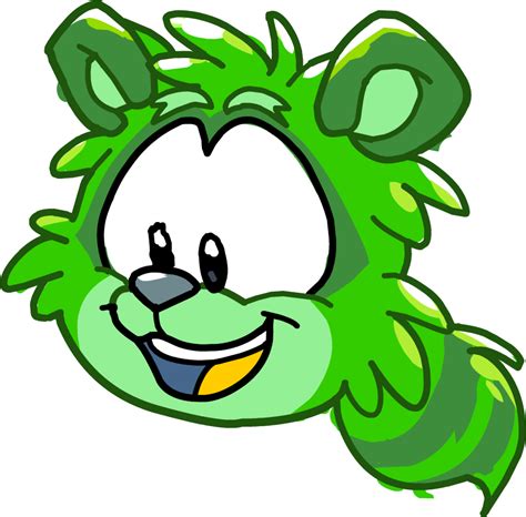 Image Puffle Party 2015 Comic Green Raccoon Pufflepng Club Penguin