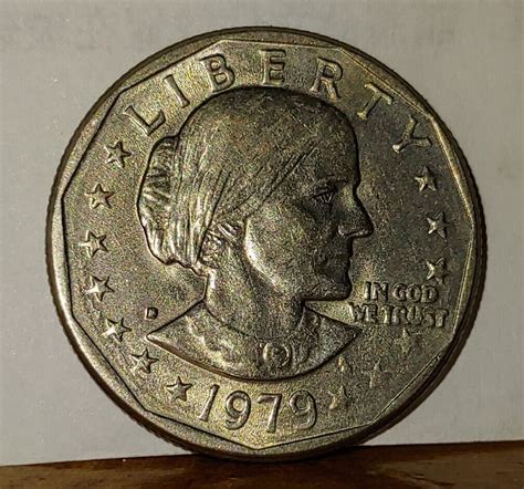 Error Misprint 1979 Susan B Anthony Dollar D Filled D Ebay