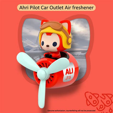 Ambientador De Coche Ali Bear Pilot Salida De Aire Perfume Accesorios