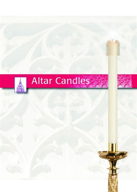 51 Beeswax 7 8x12 Altar Candles Cathedral Brand Southeast Church Supply