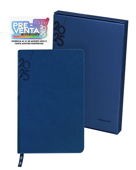 AGENDA MINI TERRA 2025 AZUL REY Mayoreo De Agendas Personalizadas Zegno