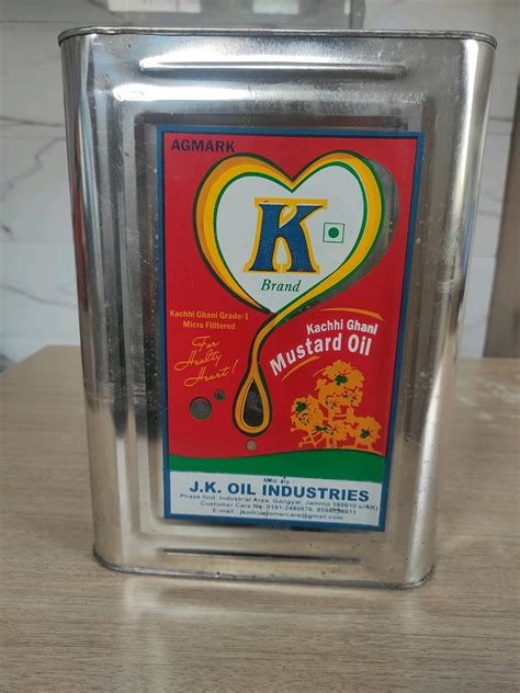 15kg Kachi Ghani Mustard Oil Packaging Size 15kgs At Rs 3280 Tin In Jammu