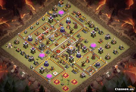 Town Hall 11 Th11 Wartrophy Base V190 With Link 0 2020 War