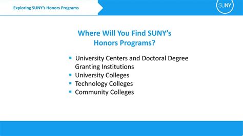 Suny College Fair Exploring Sunys Honors Programs Ppt Download