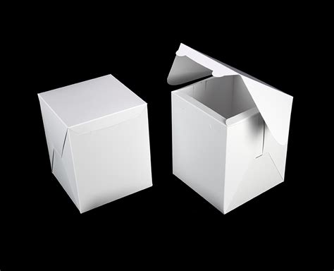 4184 8 X 8 X 10 White Tall Cake Box Without Window