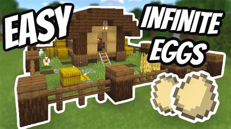 How To Make A Working Chicken Coop In Minecraft Youtube