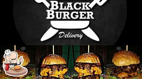 Menu Em Black Burguer Hamburgueria Restaurante Macap