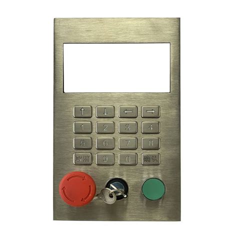 16 Key Keypad Clickin Industrial Co Ltd Panel Mount Stainless