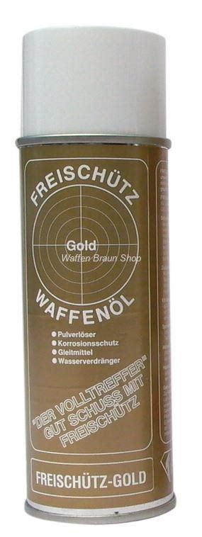 Waffen Braun Jagd Sportartikel Büchsenmacherbetrieb Freischuetz Gold Spray 200 Ml