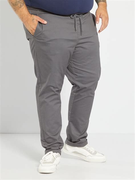 Chino Coupe Jogger Gris Kiabi