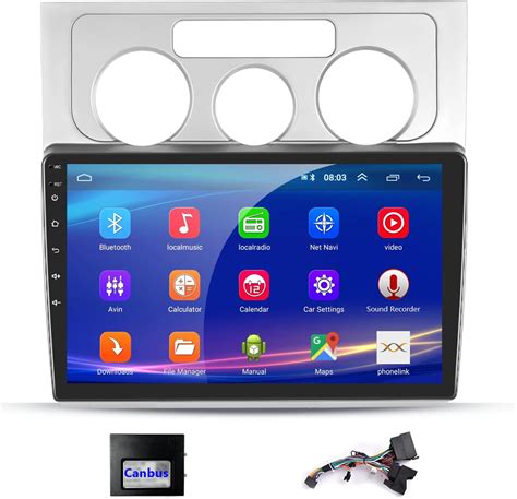 Podofo Android Autoradio Gps Pour Vw Touran Cran