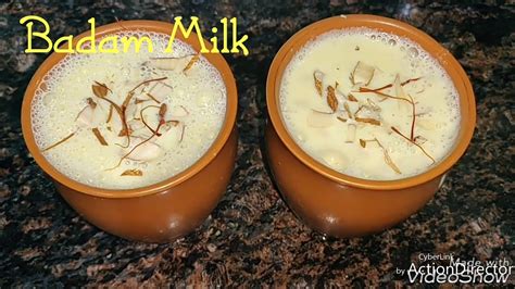 Badam Milk Recipe Almond Milk Recipe Badam Doodh Recipe Homemade