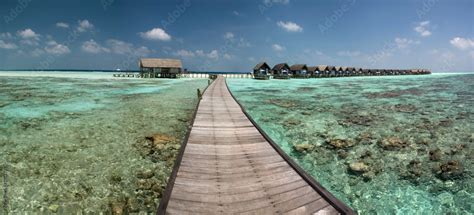 Overwater bungalows, Maldives Stock Photo | Adobe Stock