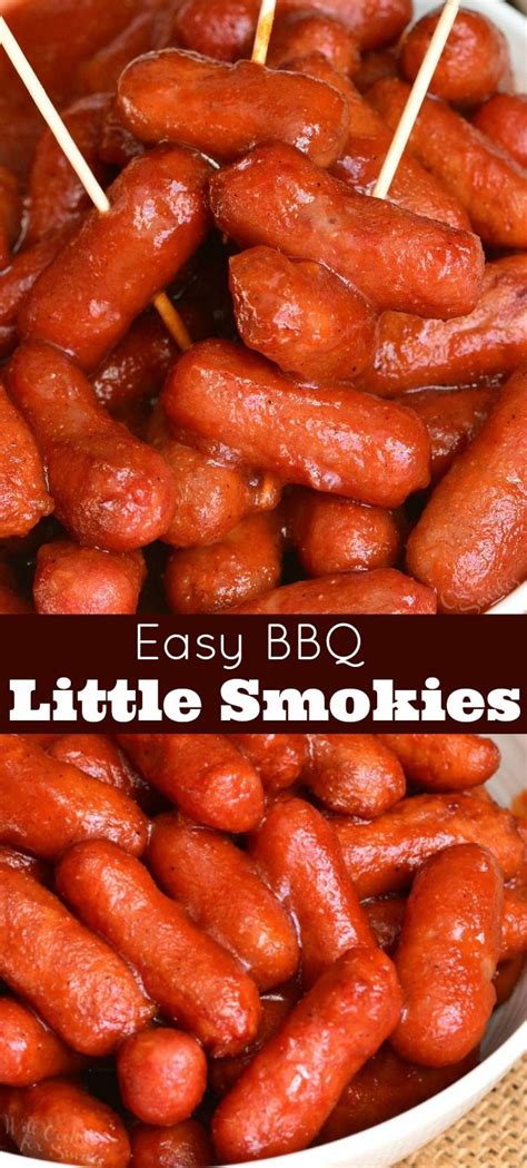 Little Smokies With Bbq Sauce These Little Sausages Are To Tasty And Simple Cooked In A