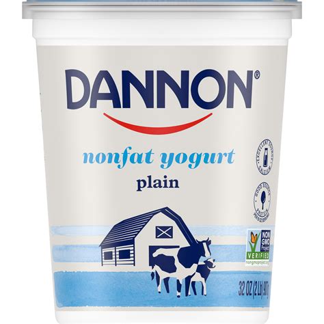 Dannon Nonfat Free Plain Yogurt 32oz Brickseek