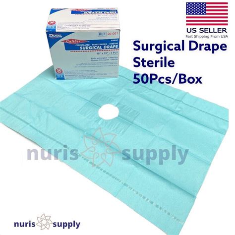 50pcsbox Sterile Fenestrated Surgical Drape 18x26 Surgical Drapes Ebay