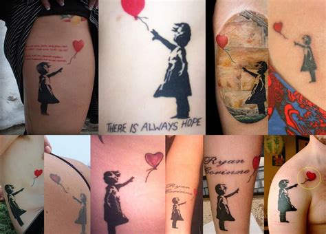 Banksy Tattoo Girl Balloon