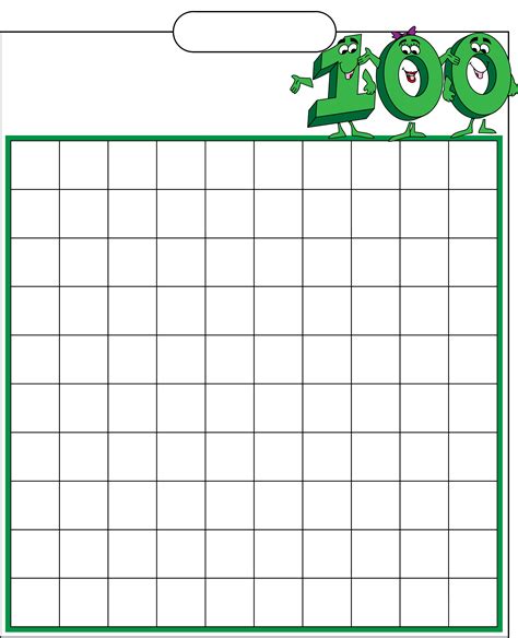 Hundreds Chart Free Printable