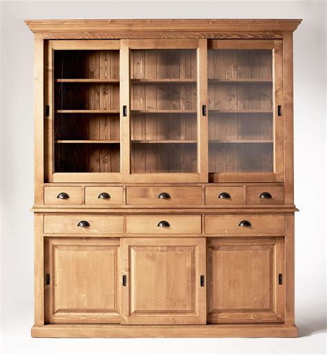 Buffet Vaisselier Buffet Vaisselier Bois Massif Meuble En Pin Massif