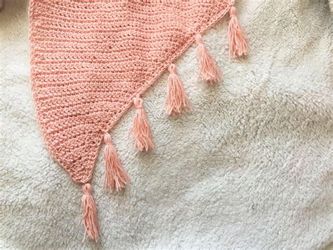 Lightweight Crochet Tassel Scarf Free Pattern Stitchberry