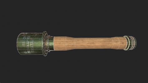 Artstation Pbr Stielhandgranate Wwii German M24 Stick Grenade