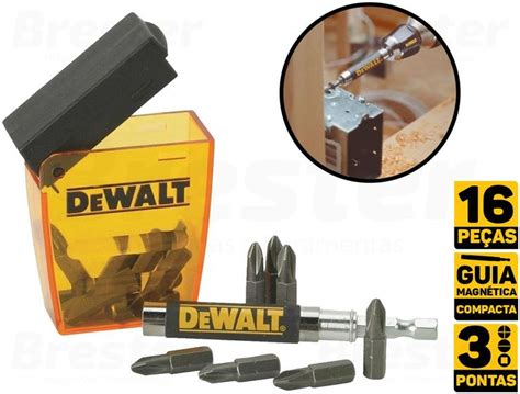 Jogo Para Parafusar Guia Magnética 16 Peças DeWalt DW2053