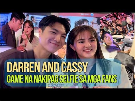 Cassy Legaspi At Darren Espanto Game Na Nakipag Selfie Sa Mga Bumibili