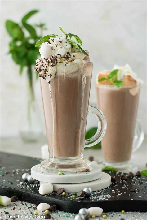 Mint Hot Chocolate Love In My Oven