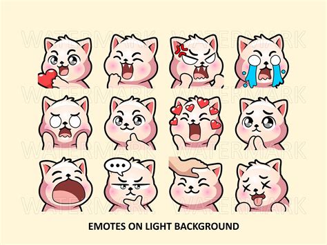 Cat Emotes Pack A Emotes For Twitch And Discord Emote Black Kitten