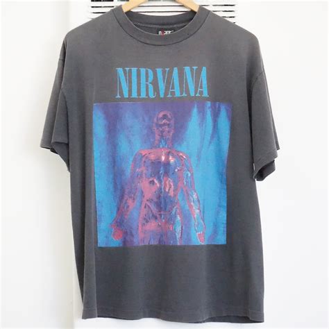 Vintage Nirvana Sliver T Shirt Faded Black Shirts World