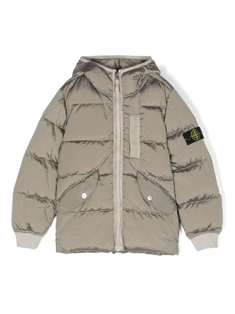 Stone Island Junior Gewatteerd Jack Farfetch