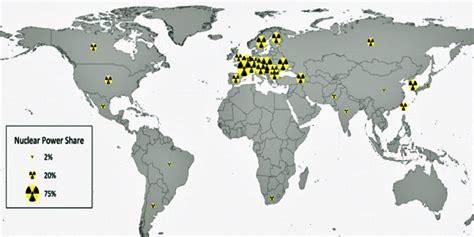 Nuclear Power Share Iaea Map Business Insider