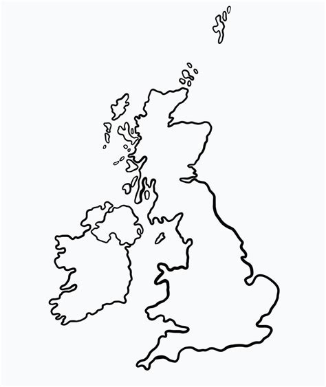 Doodle Freehand Drawing Of The Great Britain Map Vector Art At