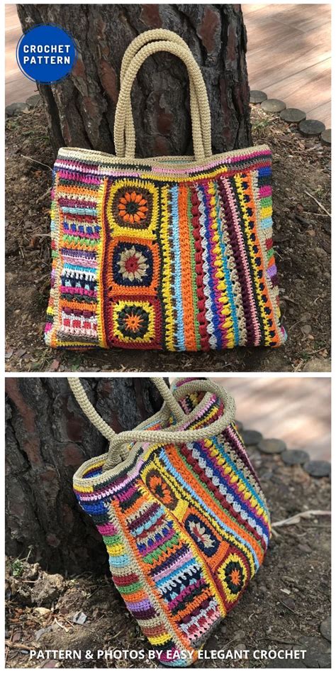 7 Modern Crochet Tote Bag Patterns Ideas Crafting Happiness