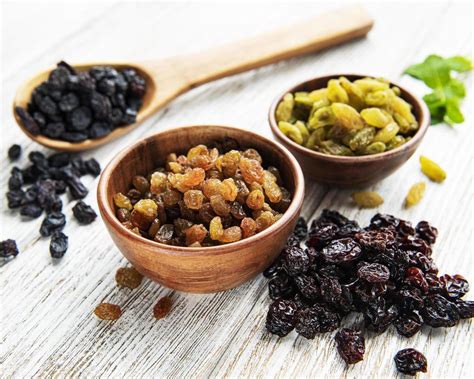 Collection of various raisins 2439973 Stock Photo at Vecteezy