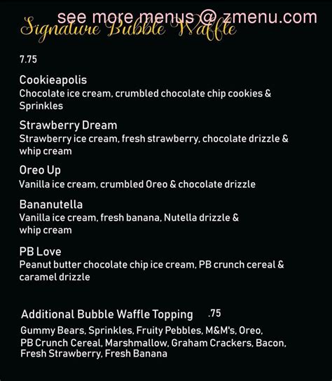 Online Menu of Waffle Bar Restaurant, Minneapolis, Minnesota, 55408 - Zmenu