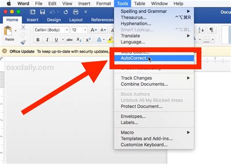 How To Disable Autocorrect In Microsoft Word For Mac